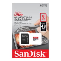 Карта памяти Sandisk 8GB microSDHC Ultra 48Mb/s